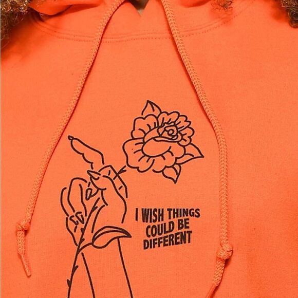 Broken Promises Could Be‎ Different Hoodie Orange M NWT - Picture 2 of 7